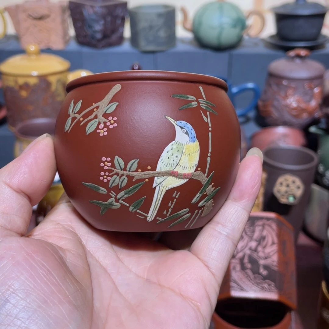 原矿紫砂手工主人杯