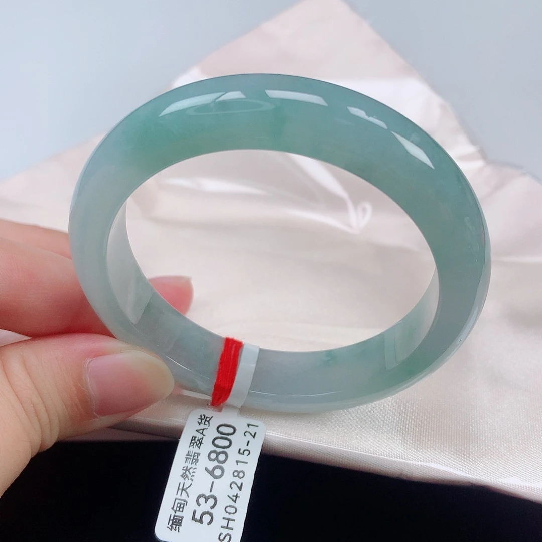 未镶嵌手镯翡翠53正圈