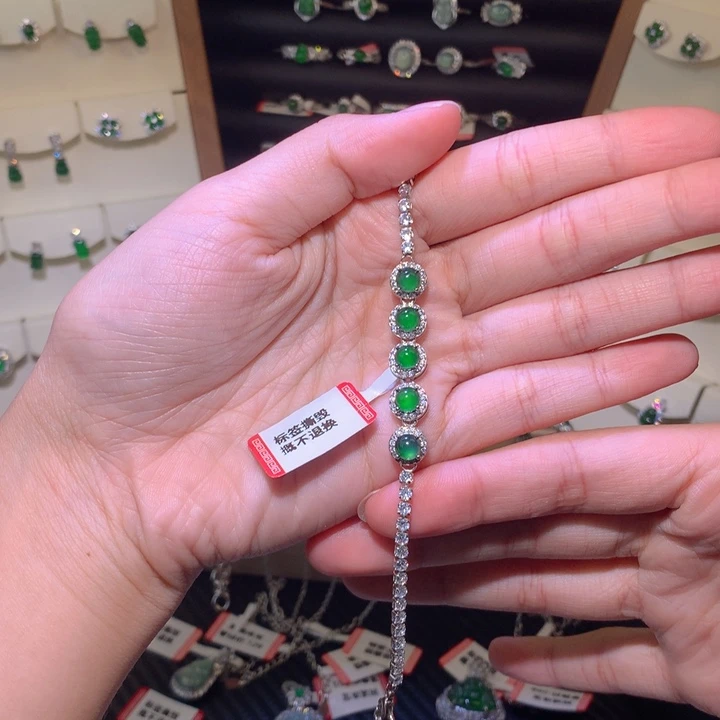 翡翠未镶嵌手链手链