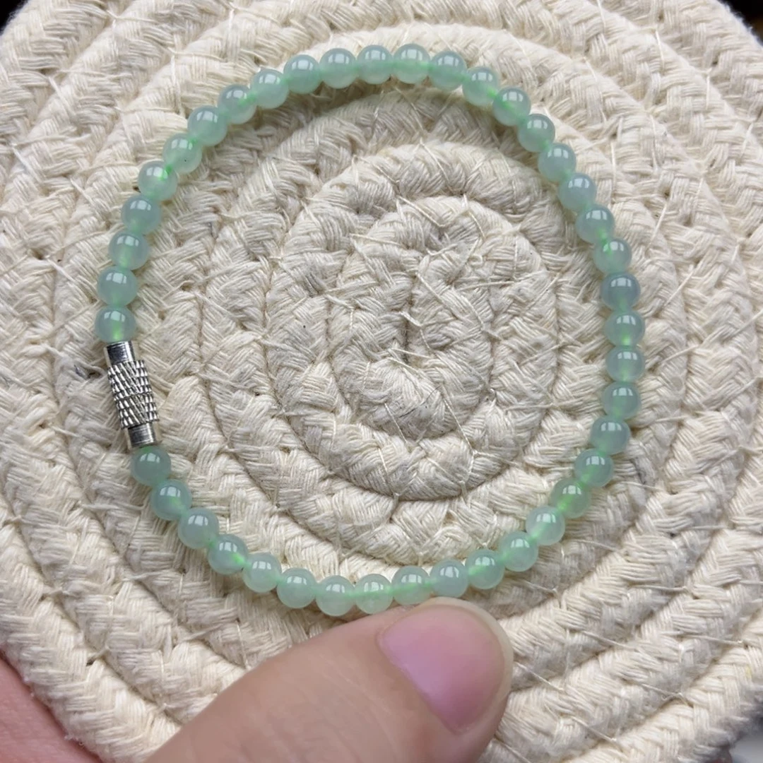 翡翠未镶嵌手链翡翠4.4