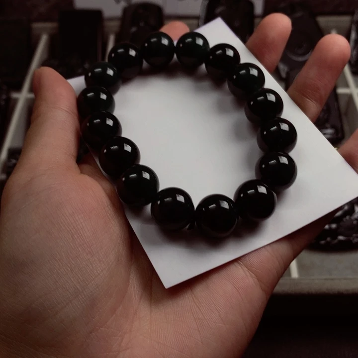 颈饰未镶嵌翡翠天然缅料a货钢琴黑特色题材挂件