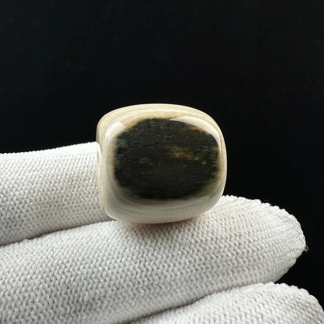 S3001天然猛犸牙 桶珠 22*22mm 支持鉴定 假一罚四
