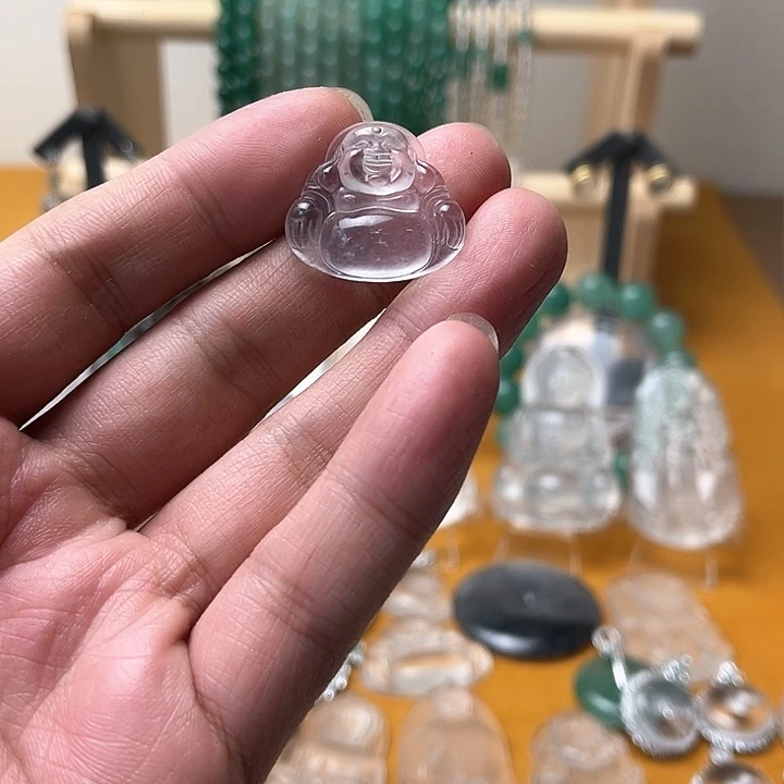 石英质玉佛公未镶嵌