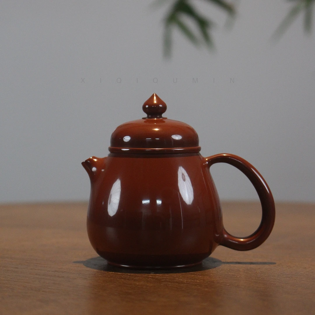 喜器 章喜宏-水磨无念壶 约130cc全手工潮州手拉壶小容量功夫茶壶