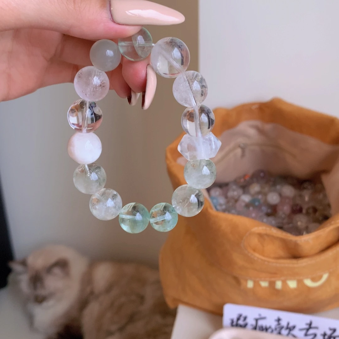 未镶嵌手串水晶现场定制手作多宝不退换