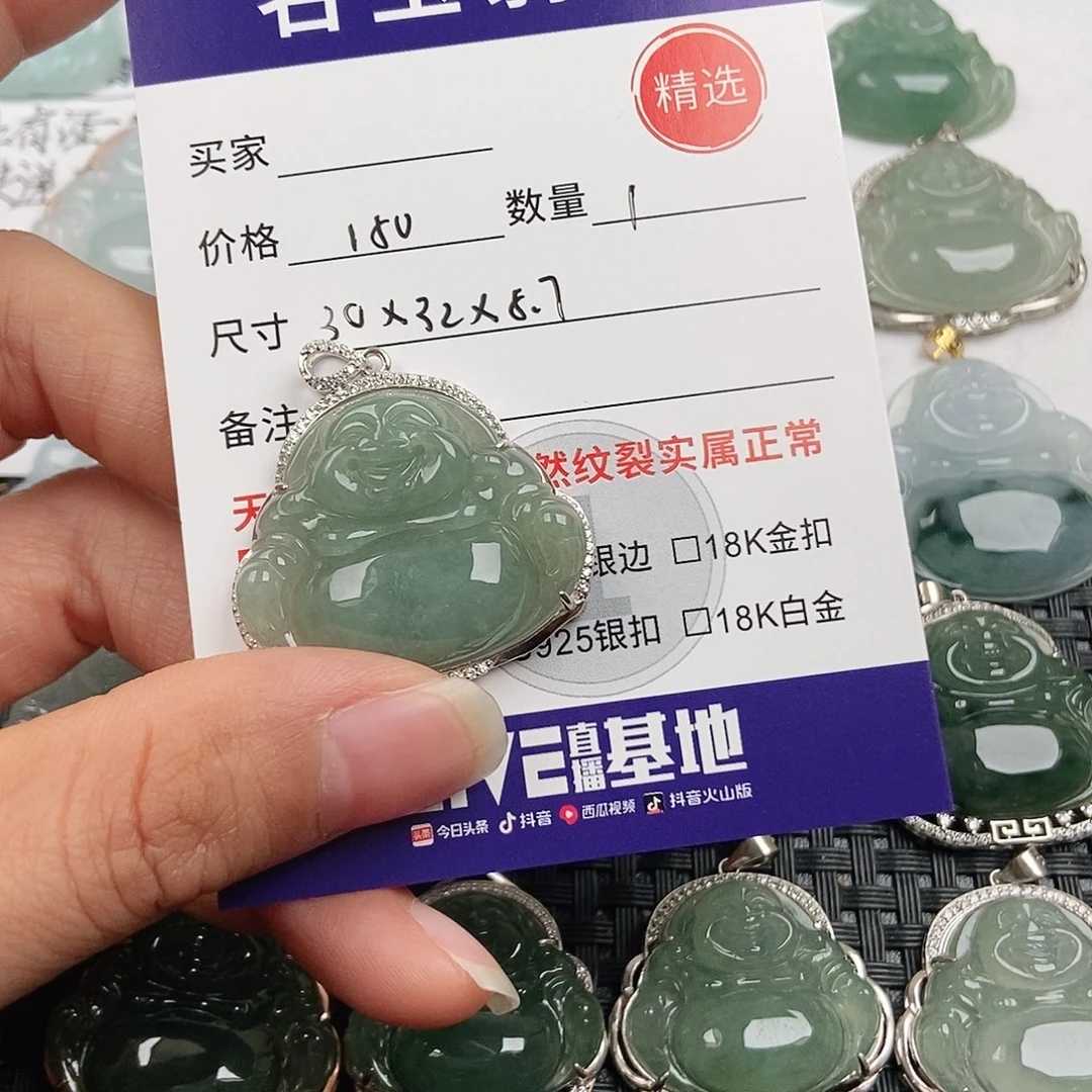 翡翠银S925镶嵌颈饰