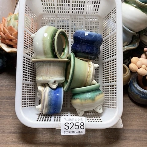 紫砂花盆258微瑕品口径4到5左右