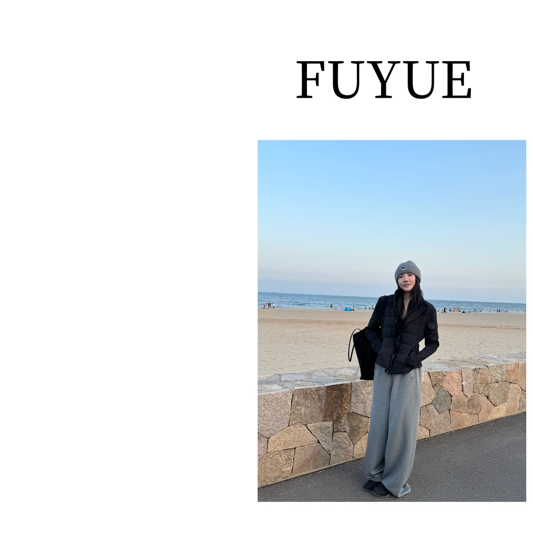 FUYUE赴约 品质短羽绒服显瘦气质时尚休闲秋季短款百搭设计师拼接