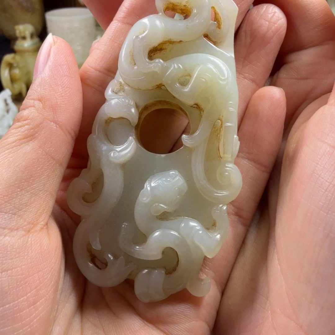 碟未**期古瓷古玉佩