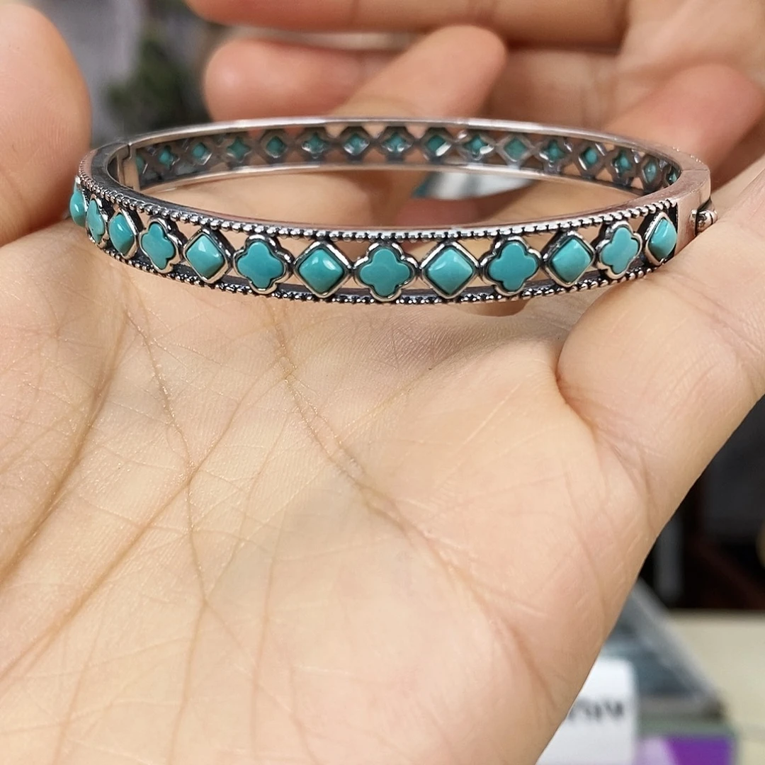 绿松石银S925镶嵌珠宝奇石