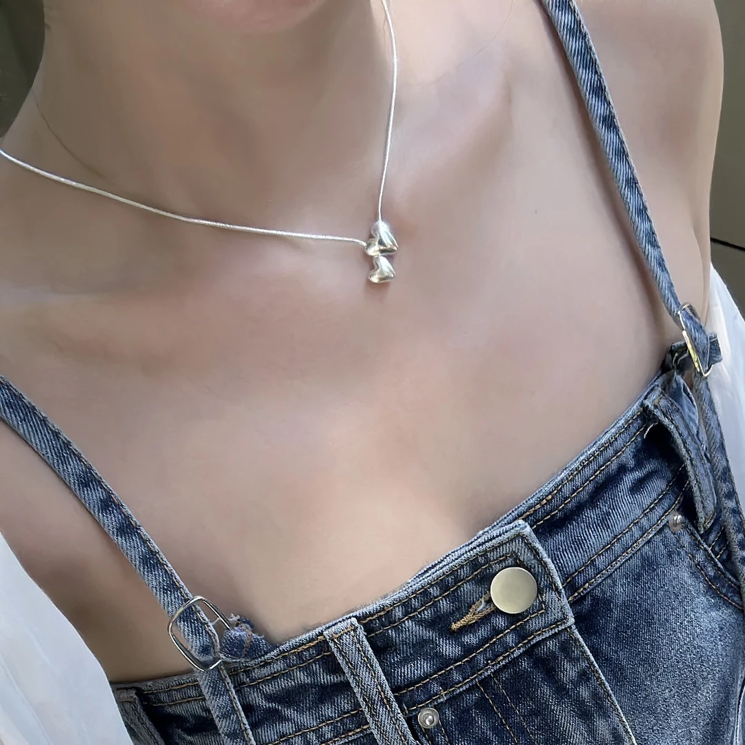 非金属合成锆石项链 【HuiHui】项链气质时尚百搭坠链(A1758)