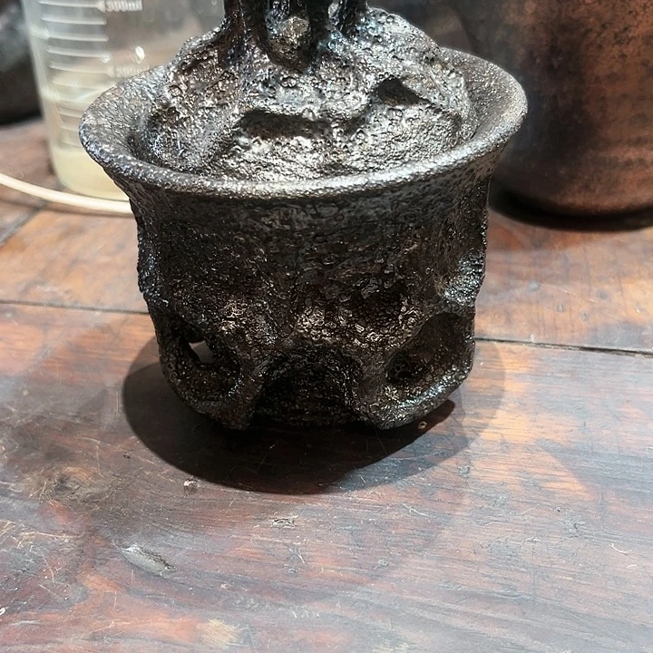 【闪购商品】虎*君太湖石雕刻重工盖碗
