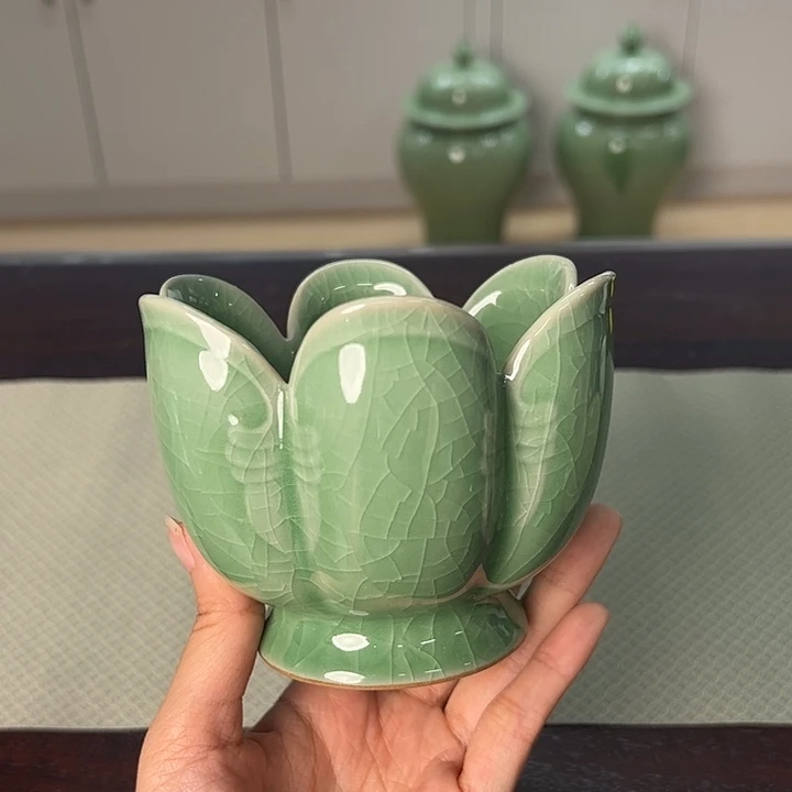 龙泉云间青瓷小米茶器