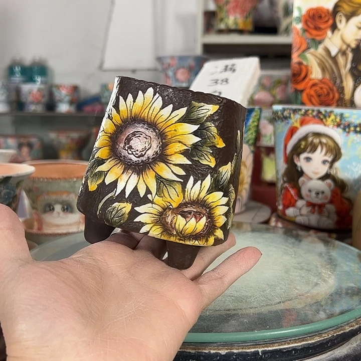 仝***仝景德镇手绘花盆性价比超高的直播间