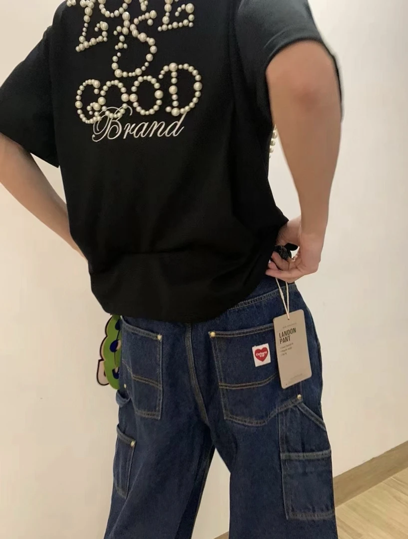 来啦来啦来啦！！久等啦！！珍珠短袖！！男女同款！！