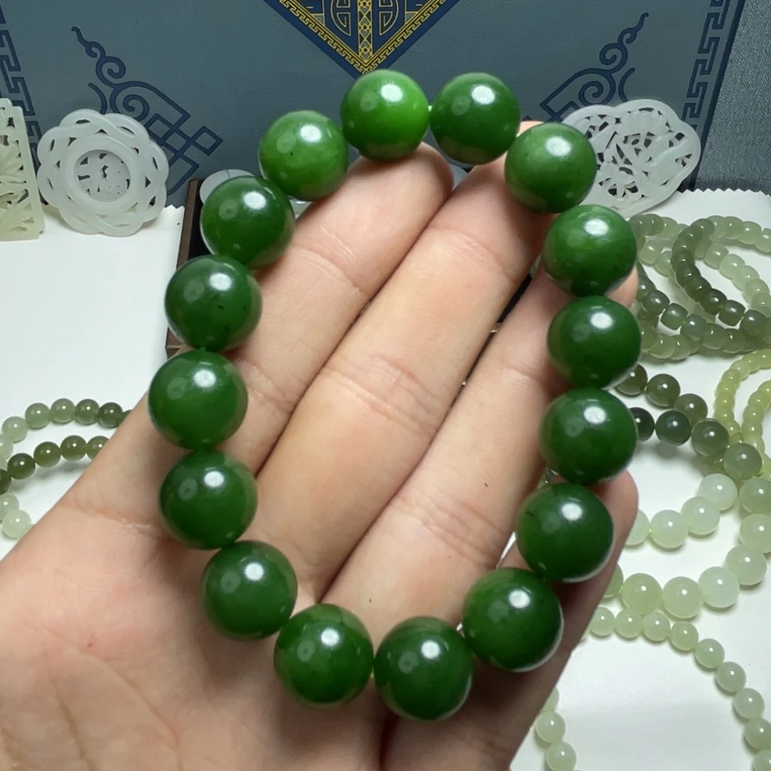 满***珺和田玉未镶嵌手链