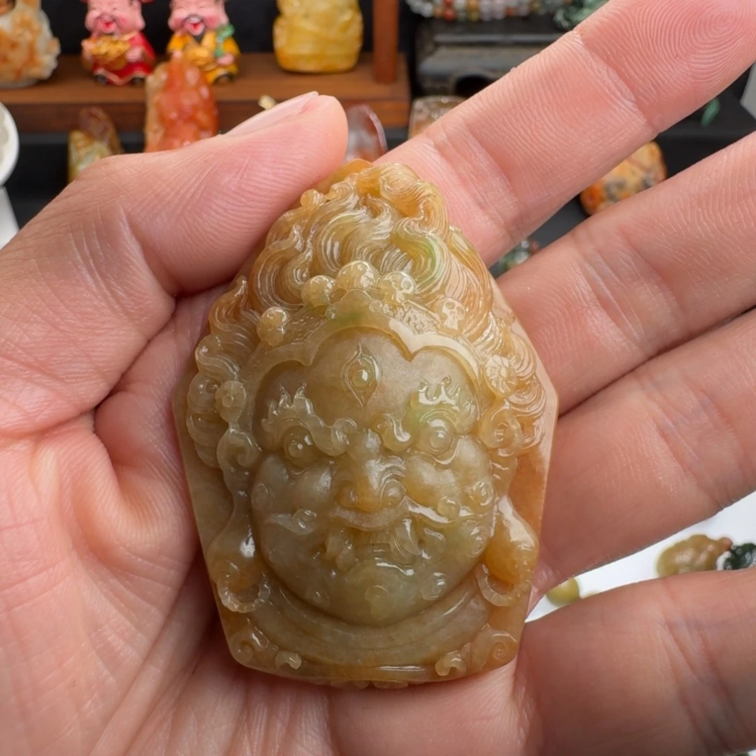 翡翠未镶嵌颈饰翡翠挂件