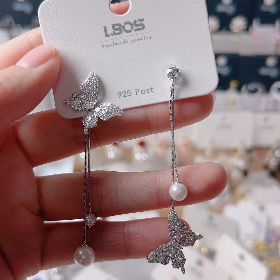 锆石纯铜合金耳环的