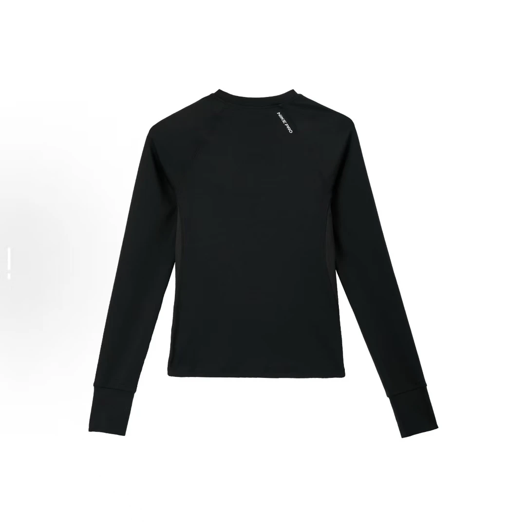 NIKE/耐克女款休闲运动针织长袖t恤长袖秋季圆领T恤FV7846-010