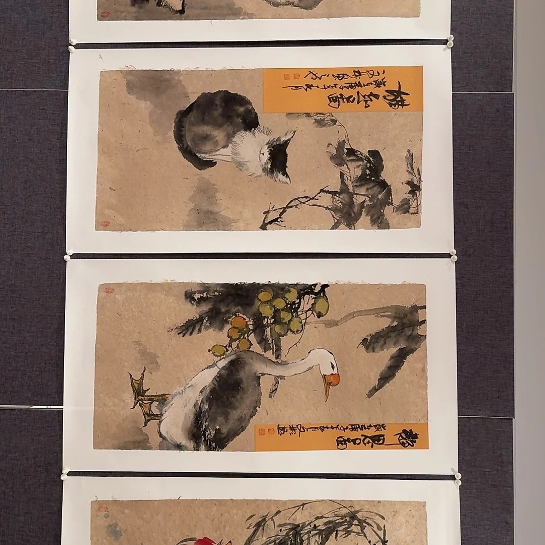 国画溥老师作品画作