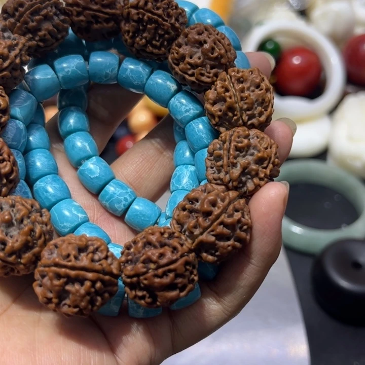 大果紫檀（缅甸花梨）10/10直切海文手串