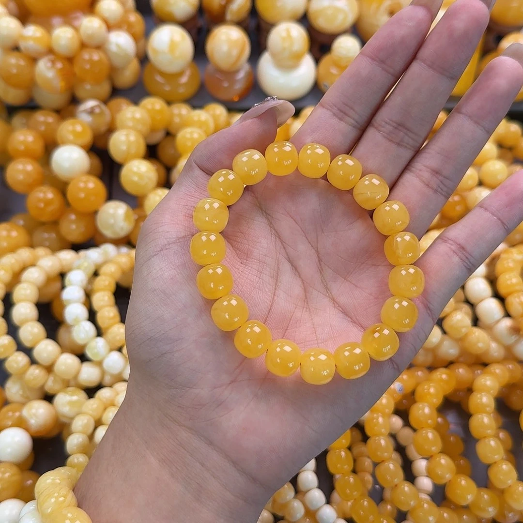 蜜蜡未镶嵌珠宝奇石同料12mm