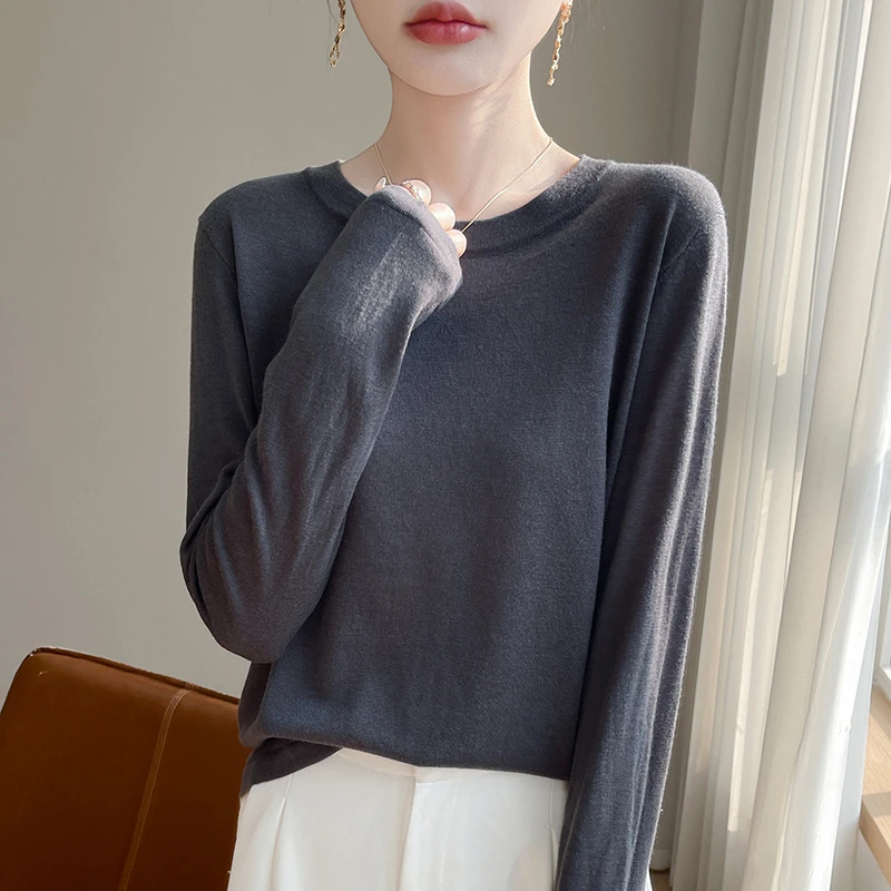 【16针纵享丝滑】水溶羊毛纯色羊毛衫