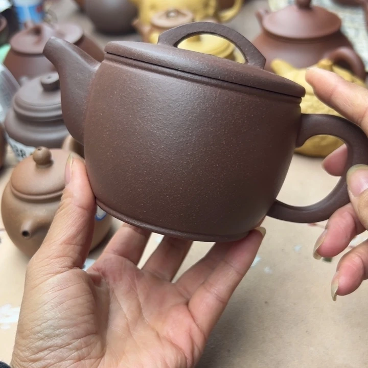 茶壶紫砂紫泥不挑380