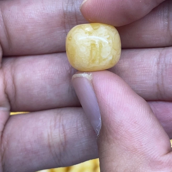 琥珀未镶嵌手链蜜蜡单颗