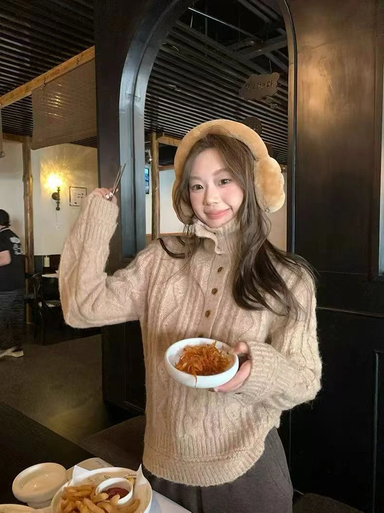 女针织高领单件常规纯色毛衣打底衫韩版高领毛衣