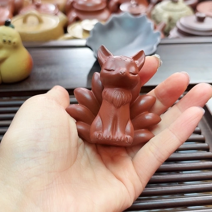 茶壶紫砂九尾狐狸