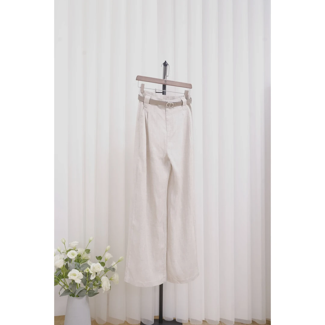 2025文哥工作室新品女夏季高定设计长裤时尚（Mook腰带）HZ-G117