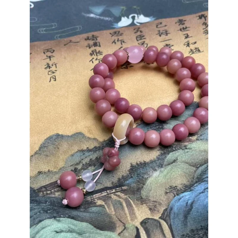 STJ087-藕粉菩提双圈手串