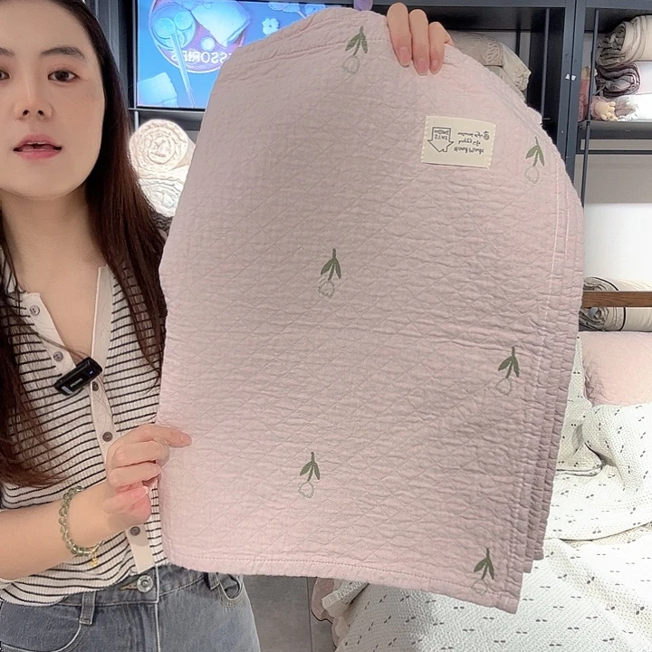棉貂毛棉花枕巾一对