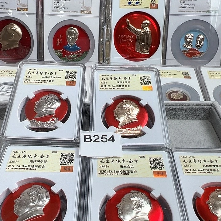 用***4其他普通金属精品像章254号像章19枚套松