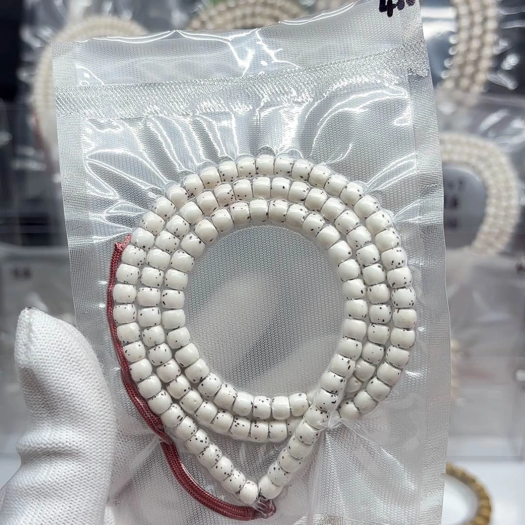 星月菩提吊坠5x6原白直切