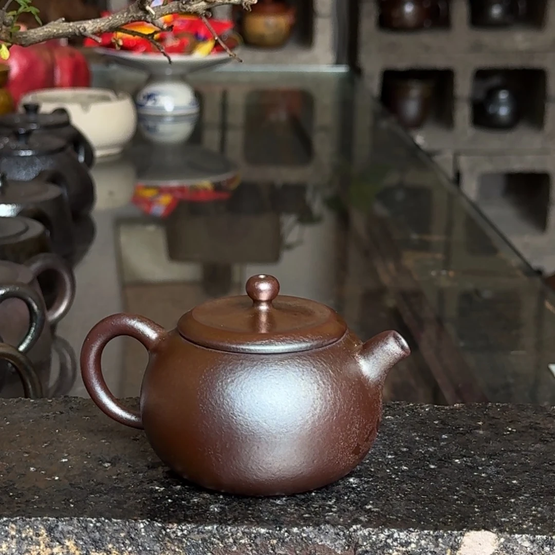 建水紫陶紫泥柴烧茶具