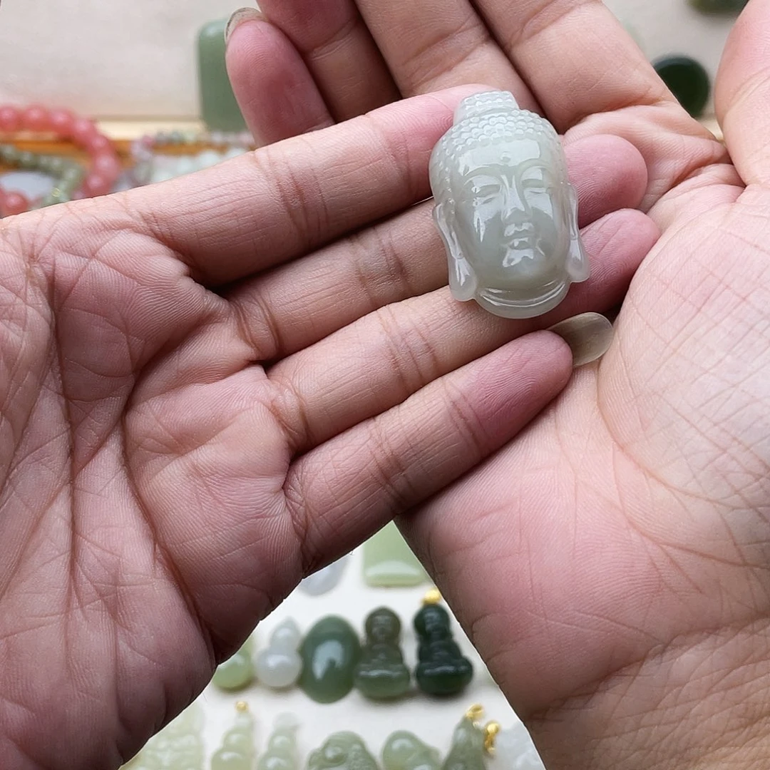 和田玉未镶嵌吊坠(不含链)