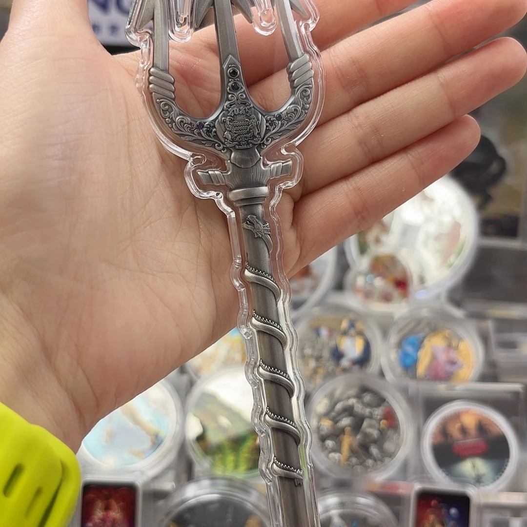 纯银海王波塞冬三叉戟银币高浮雕2025