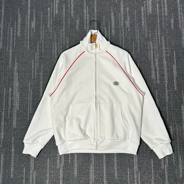 99新 GUCCI/古驰 红绿织带校服外套/尺码S
