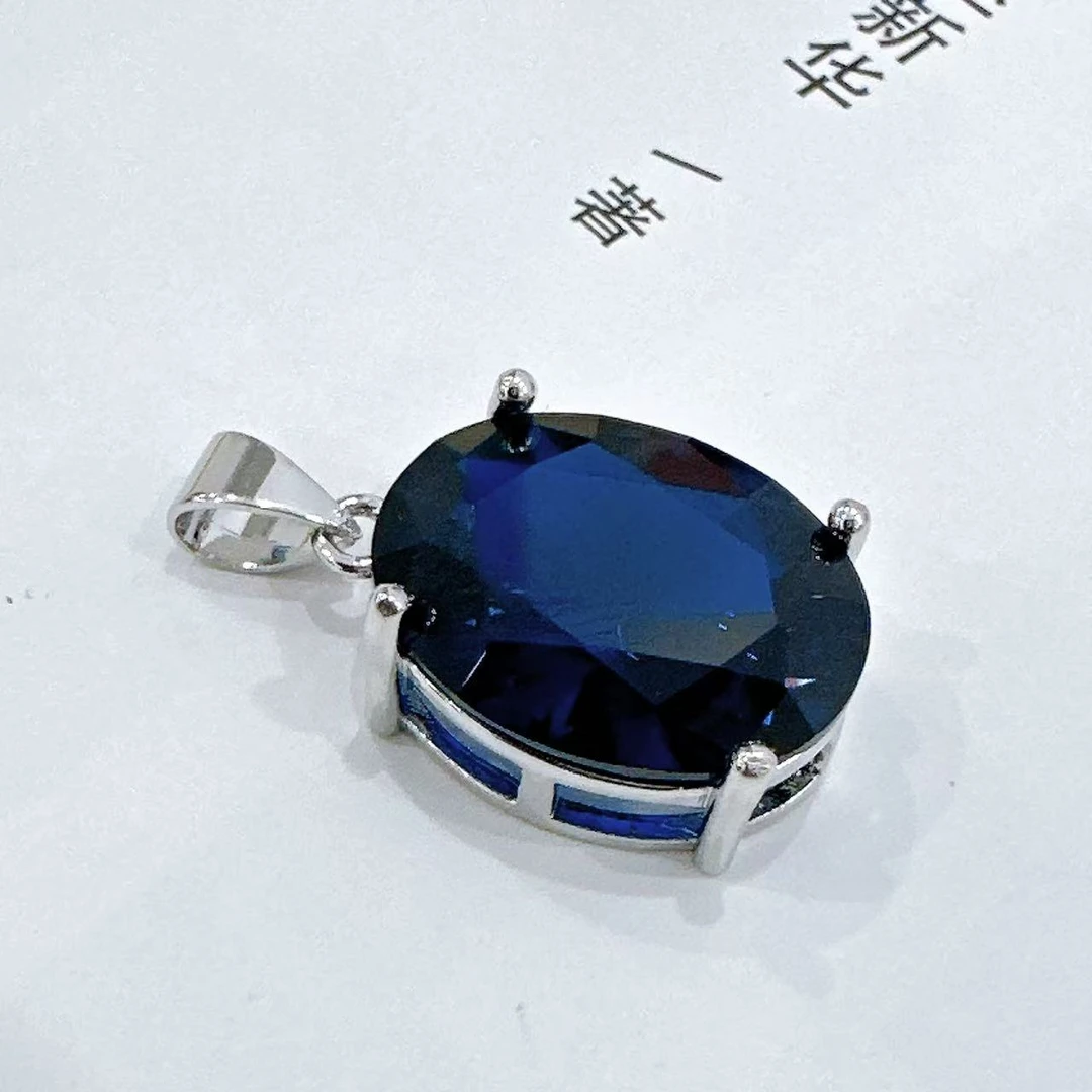 【清梧云初】蓝宝石吊坠79