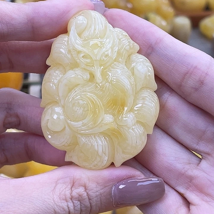 琥珀未镶嵌珠宝奇石琥珀蜜蜡J35