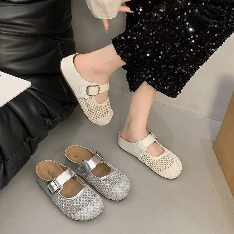 包头拖凉拖外穿女款软半拖半托透气1818