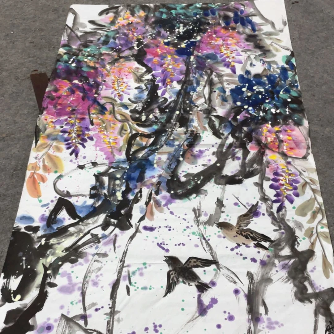 国画国画作品画心一张