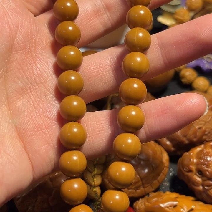 橄榄核手串/手链猴头1.0正圆