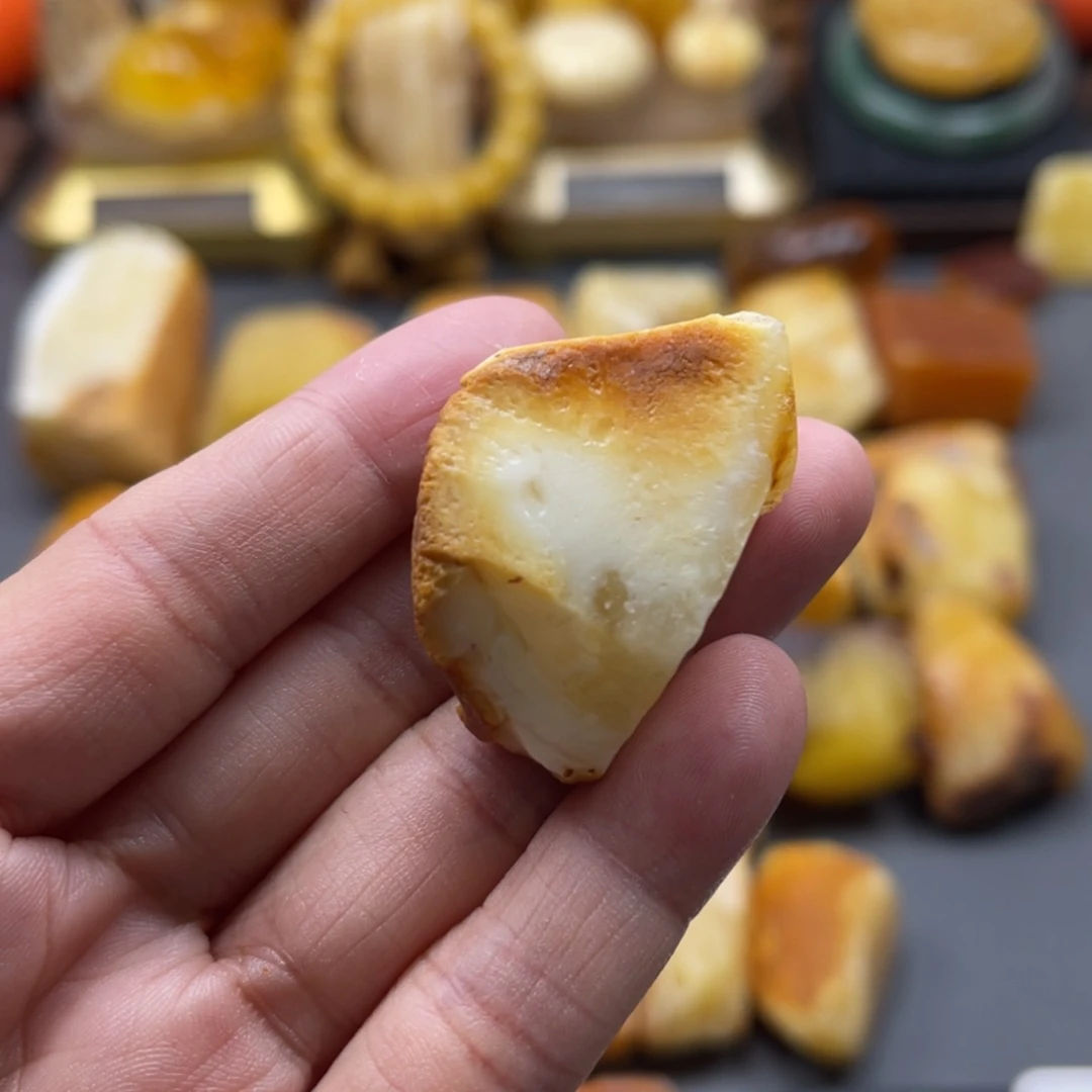 【闪购商品】定制琥珀未镶嵌天然琥珀蜜蜡原石