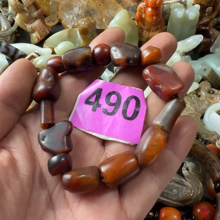 玛瑙/玉髓颈饰合金