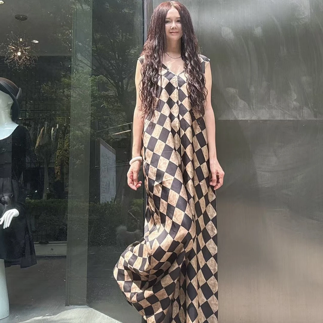 【周周家】定制款凌格连体裤背带裤复古宽松气质帅气春夏百搭设计感