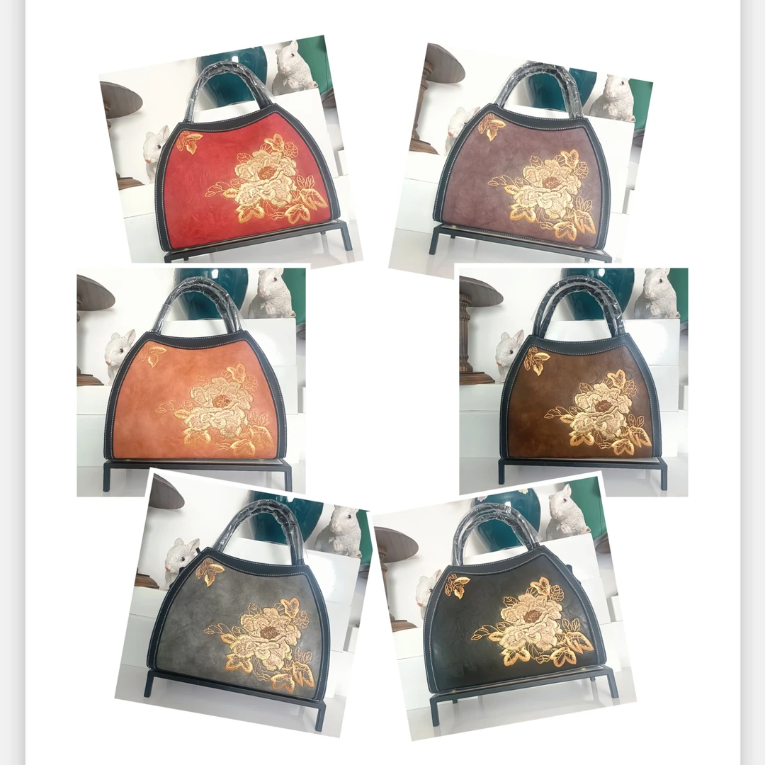 女包气质轻奢时尚百搭女士复古国风经典民族风单肩斜挎刺绣款女包