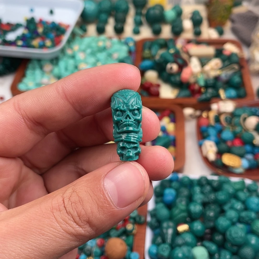 【闪购商品】琉璃非金属骷髅三通12×27一个